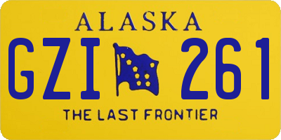 AK license plate GZI261