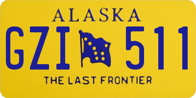 AK license plate GZI511