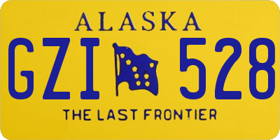 AK license plate GZI528