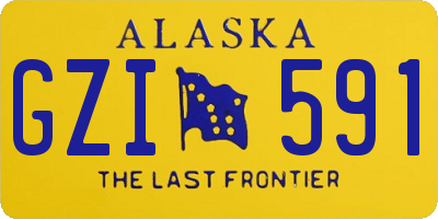 AK license plate GZI591