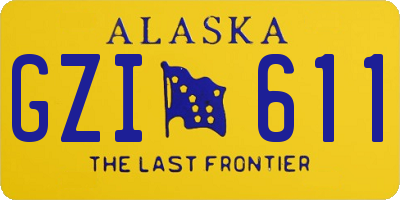 AK license plate GZI611