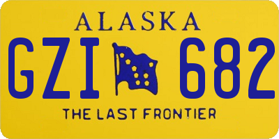AK license plate GZI682