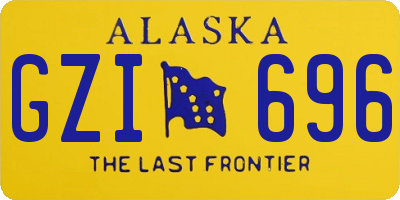 AK license plate GZI696