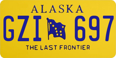 AK license plate GZI697