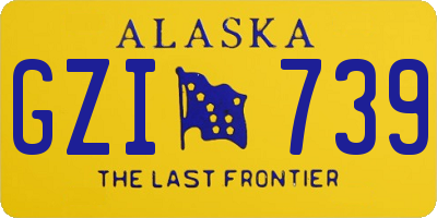 AK license plate GZI739