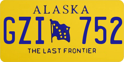 AK license plate GZI752