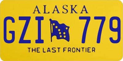 AK license plate GZI779