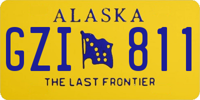 AK license plate GZI811