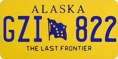AK license plate GZI822