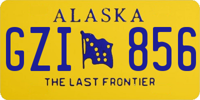 AK license plate GZI856