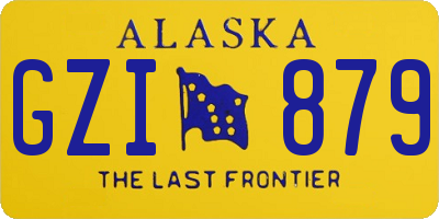 AK license plate GZI879