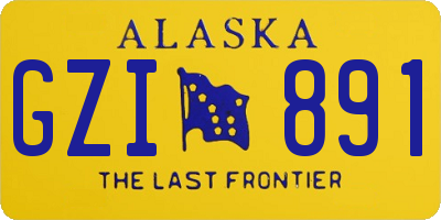 AK license plate GZI891