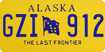 AK license plate GZI912