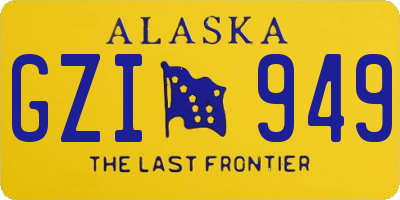 AK license plate GZI949