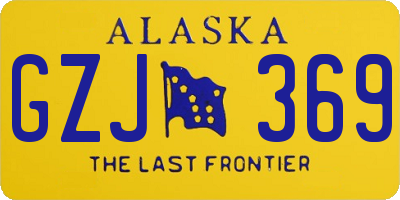 AK license plate GZJ369
