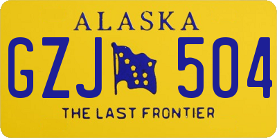 AK license plate GZJ504