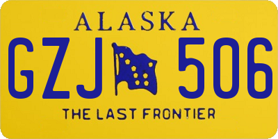 AK license plate GZJ506