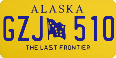 AK license plate GZJ510