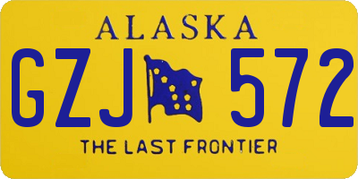 AK license plate GZJ572