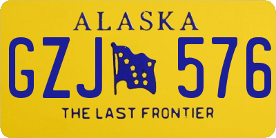 AK license plate GZJ576