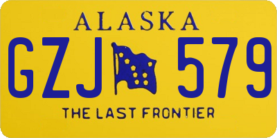 AK license plate GZJ579