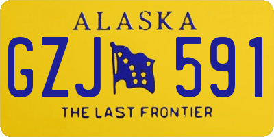 AK license plate GZJ591