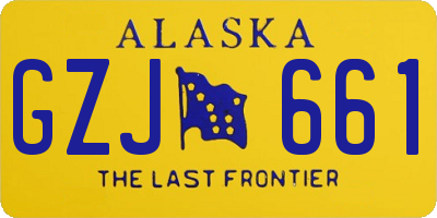 AK license plate GZJ661
