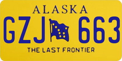 AK license plate GZJ663