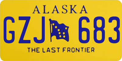 AK license plate GZJ683