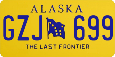 AK license plate GZJ699
