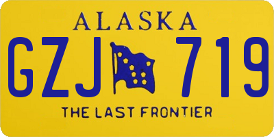 AK license plate GZJ719