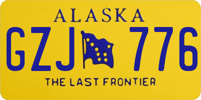 AK license plate GZJ776