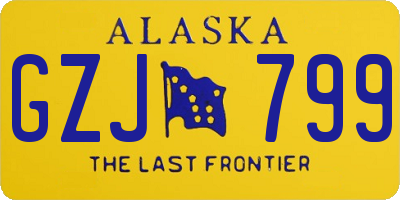 AK license plate GZJ799