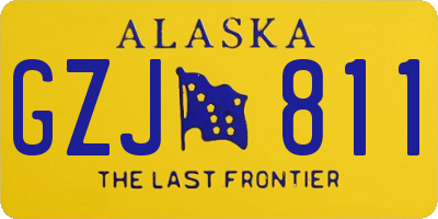 AK license plate GZJ811