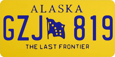 AK license plate GZJ819