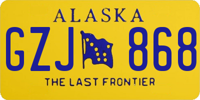 AK license plate GZJ868
