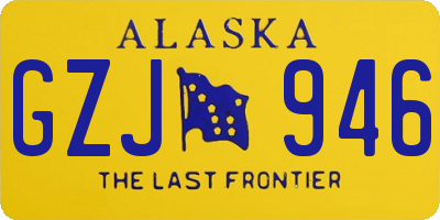 AK license plate GZJ946