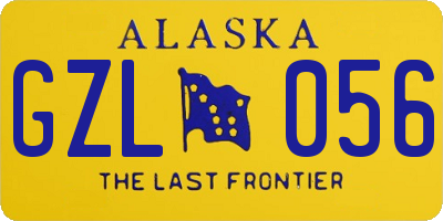 AK license plate GZL056