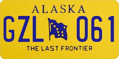 AK license plate GZL061