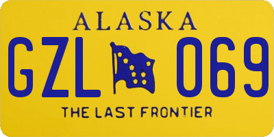 AK license plate GZL069