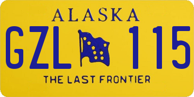 AK license plate GZL115