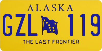 AK license plate GZL119