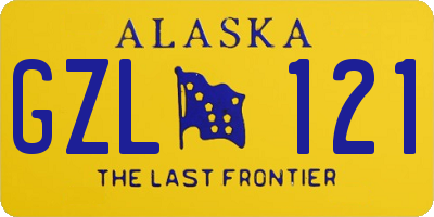 AK license plate GZL121