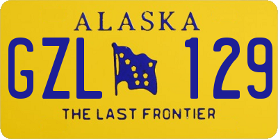 AK license plate GZL129