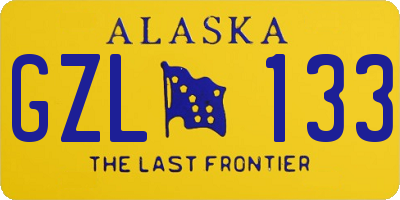 AK license plate GZL133