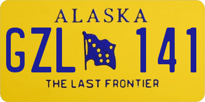 AK license plate GZL141