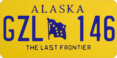 AK license plate GZL146