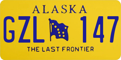 AK license plate GZL147