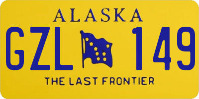 AK license plate GZL149
