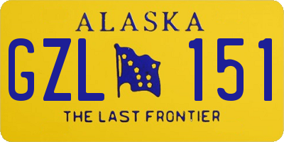 AK license plate GZL151